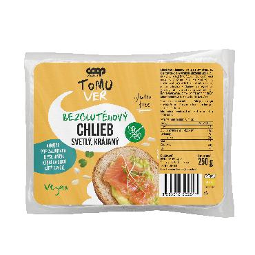 COOP Bezgluténový chlieb svetlý krájaný 250g TV