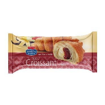 COOP Croissant DUO vanilka-jahoda 60g TK