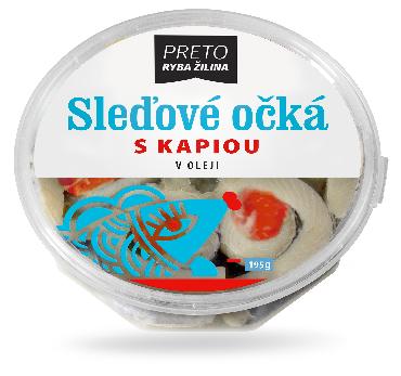 Očká sleďové s kapiou v oleji Preto 195g