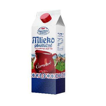 COOP Mlieko čerstvé plnotučné 3,6 % 1L MD